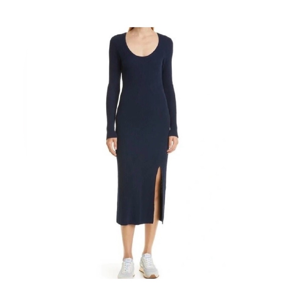 Rag and Bone Ribbed Sweater Midi Dress, XS
